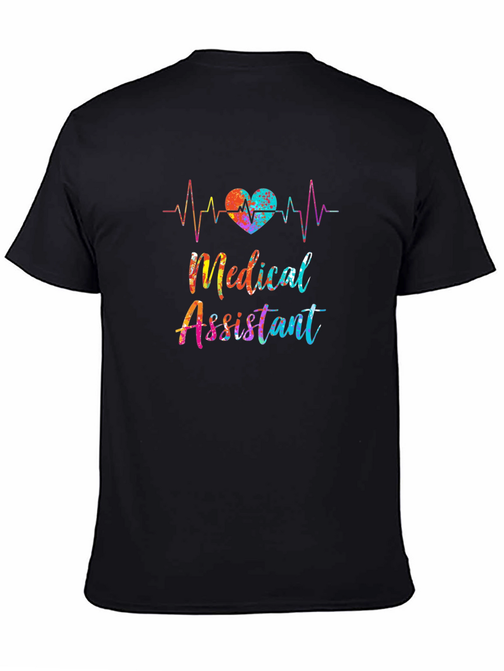 Medical Assistant Heartbeat Graphic T-Shirt