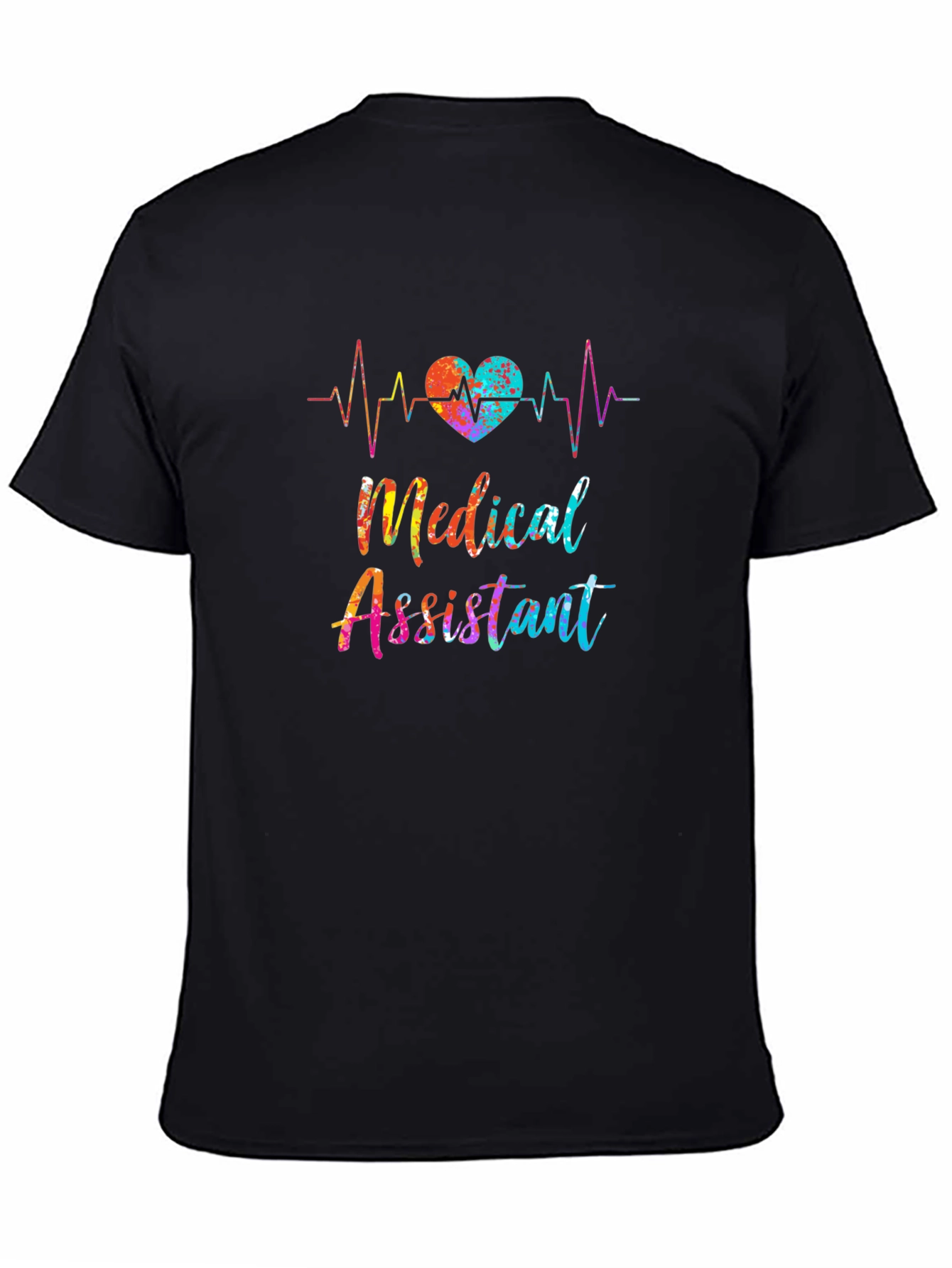 Medical Assistant Heartbeat Graphic T-Shirt