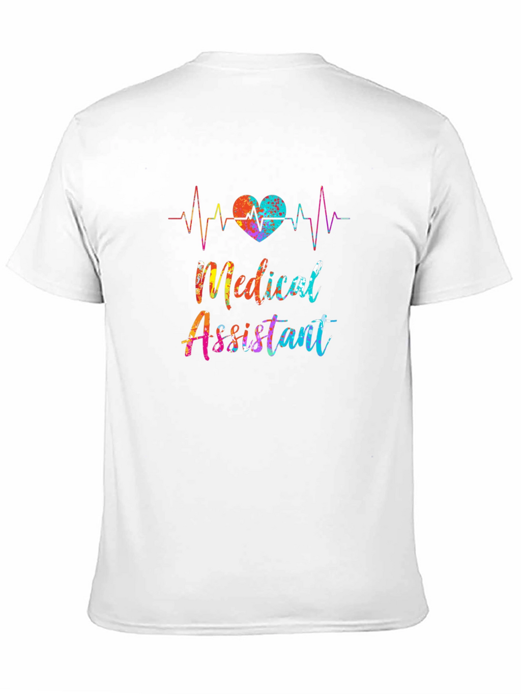 Medical Assistant Heartbeat Graphic T-Shirt