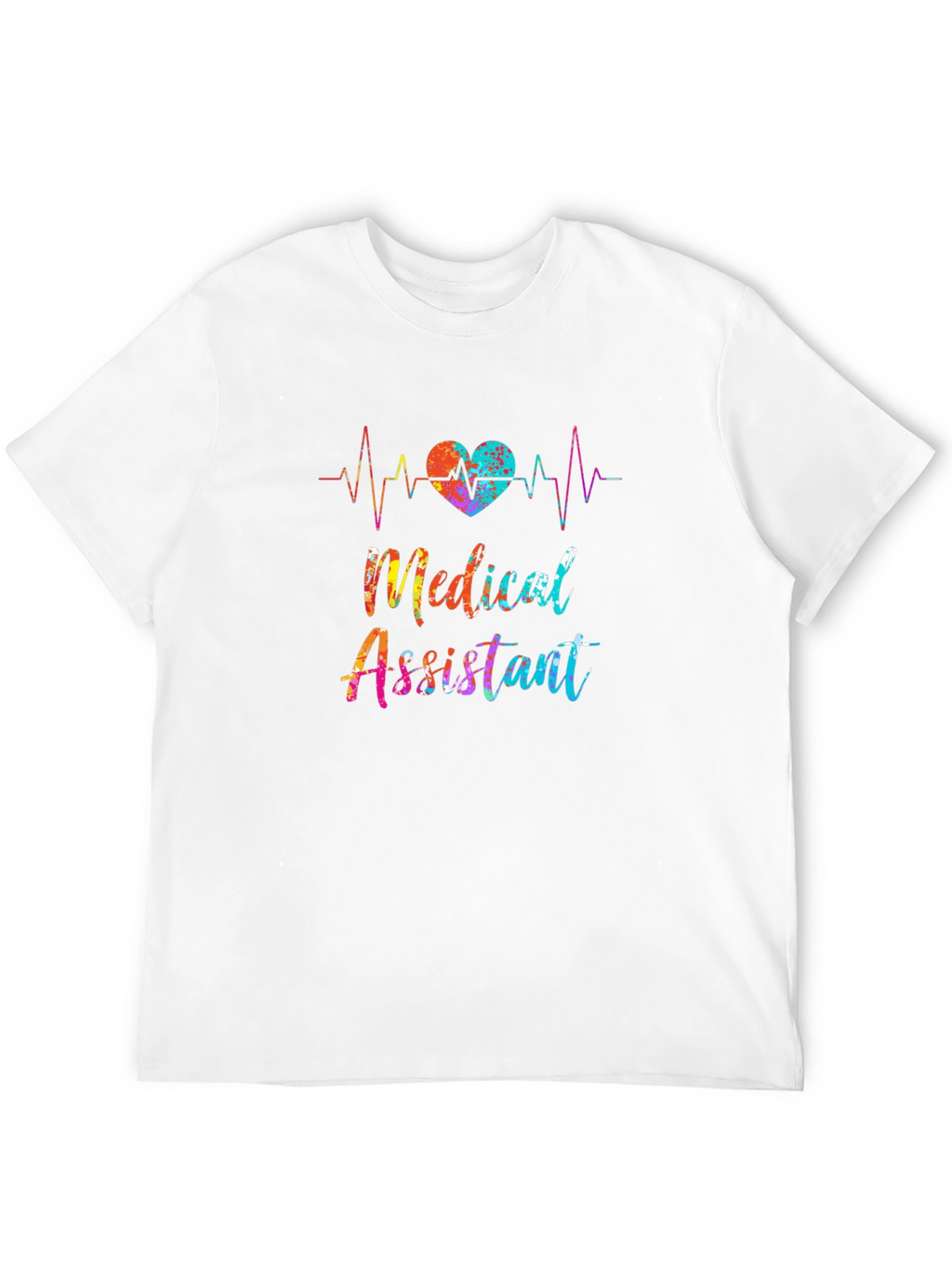 Medical Assistant Heartbeat Graphic T-Shirt