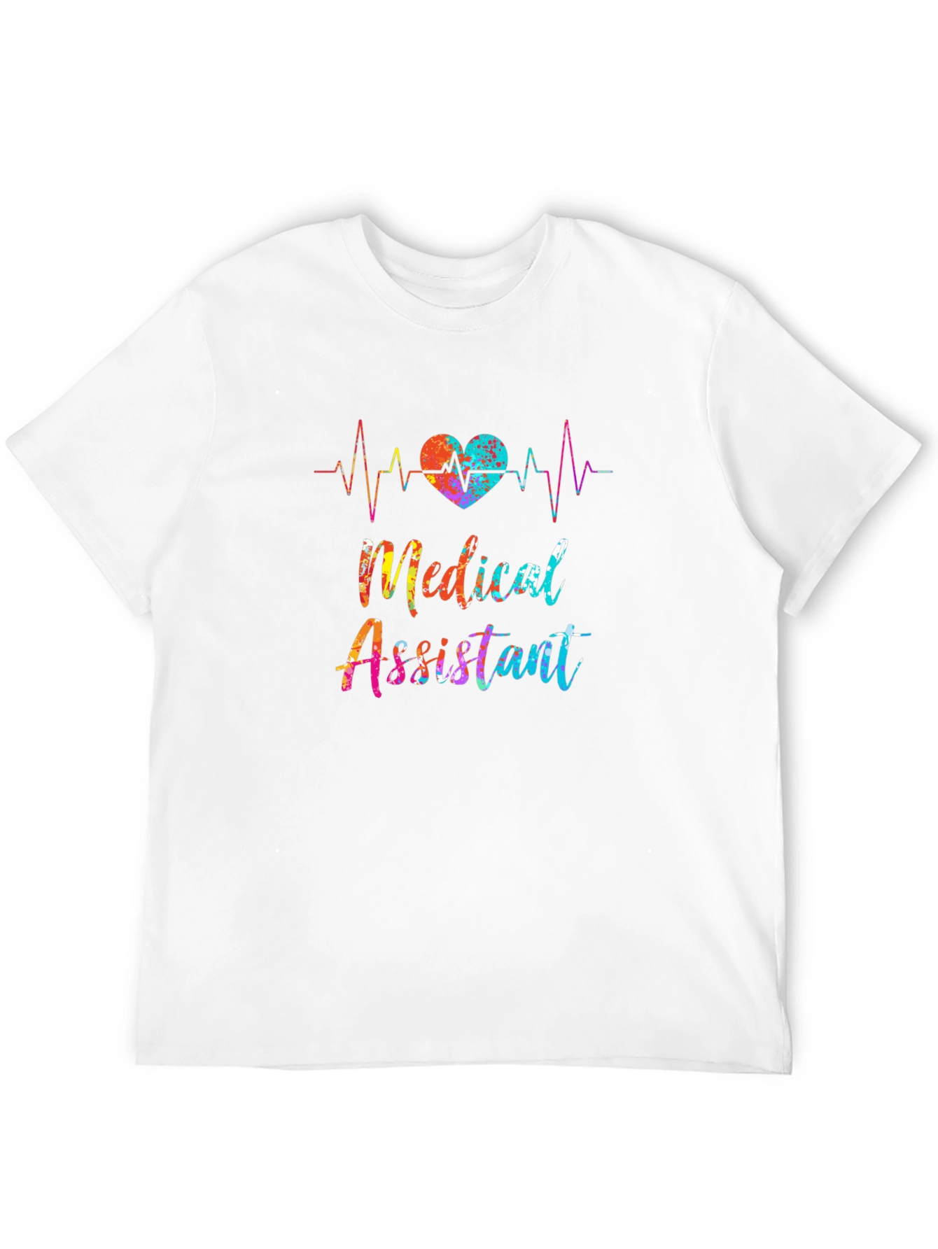 Medical Assistant Heartbeat Graphic T-Shirt