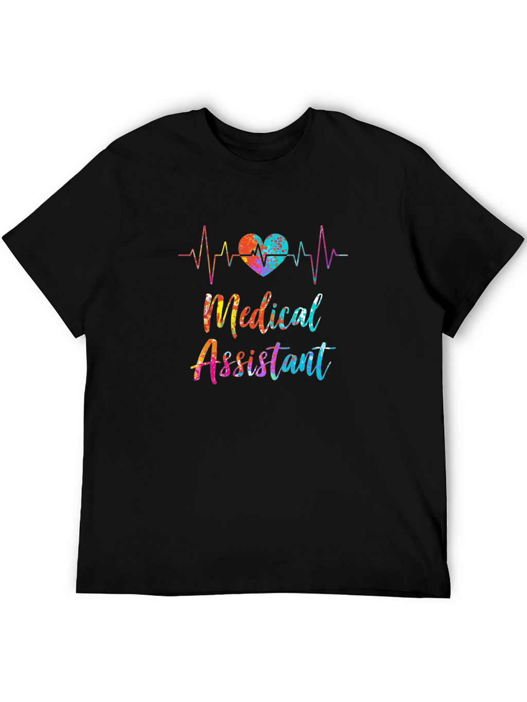 Medical Assistant Heartbeat Graphic T-Shirt