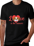 Love is the Answer Dog Heart Tee