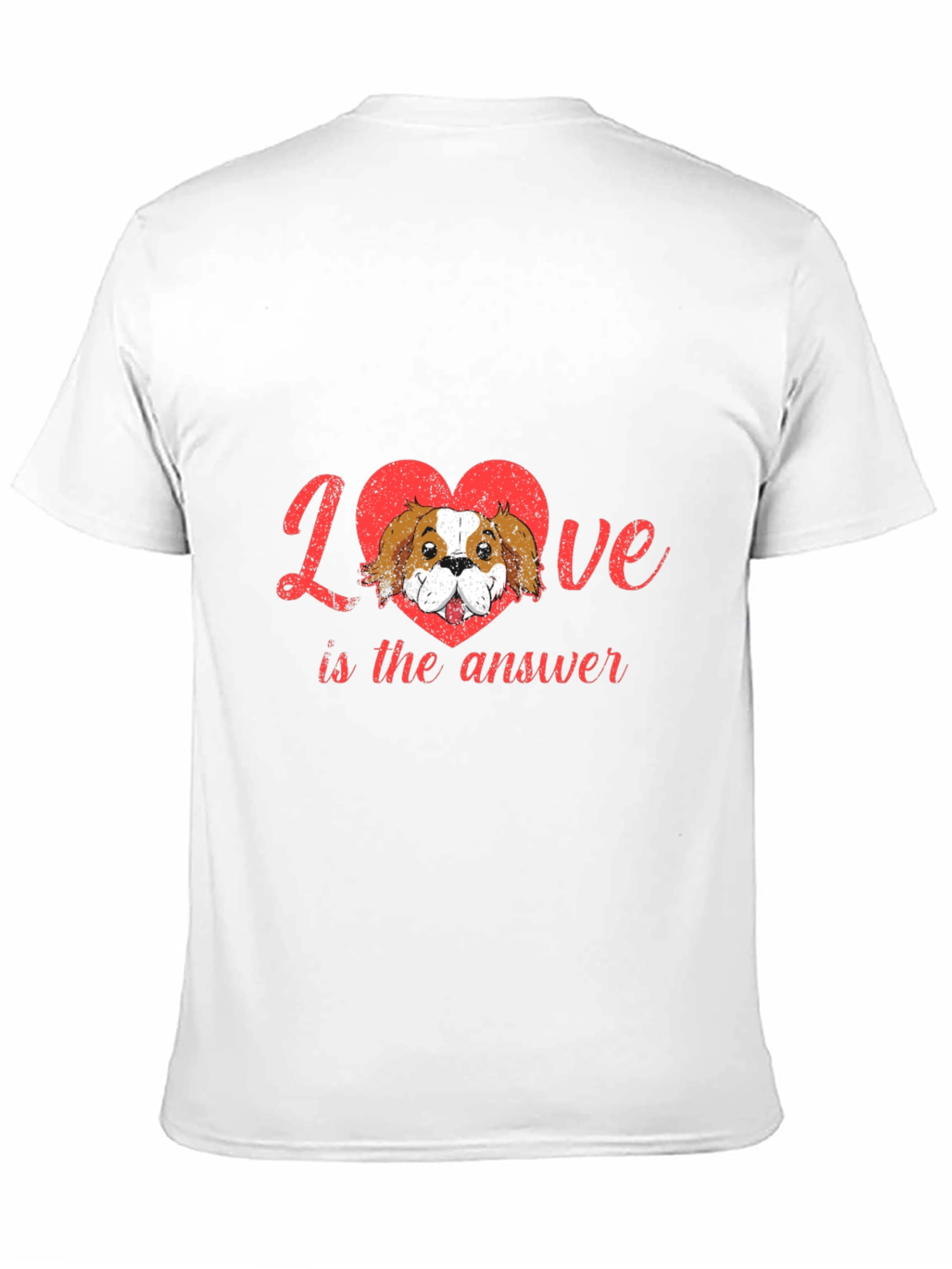 Love is the Answer Dog Heart Tee