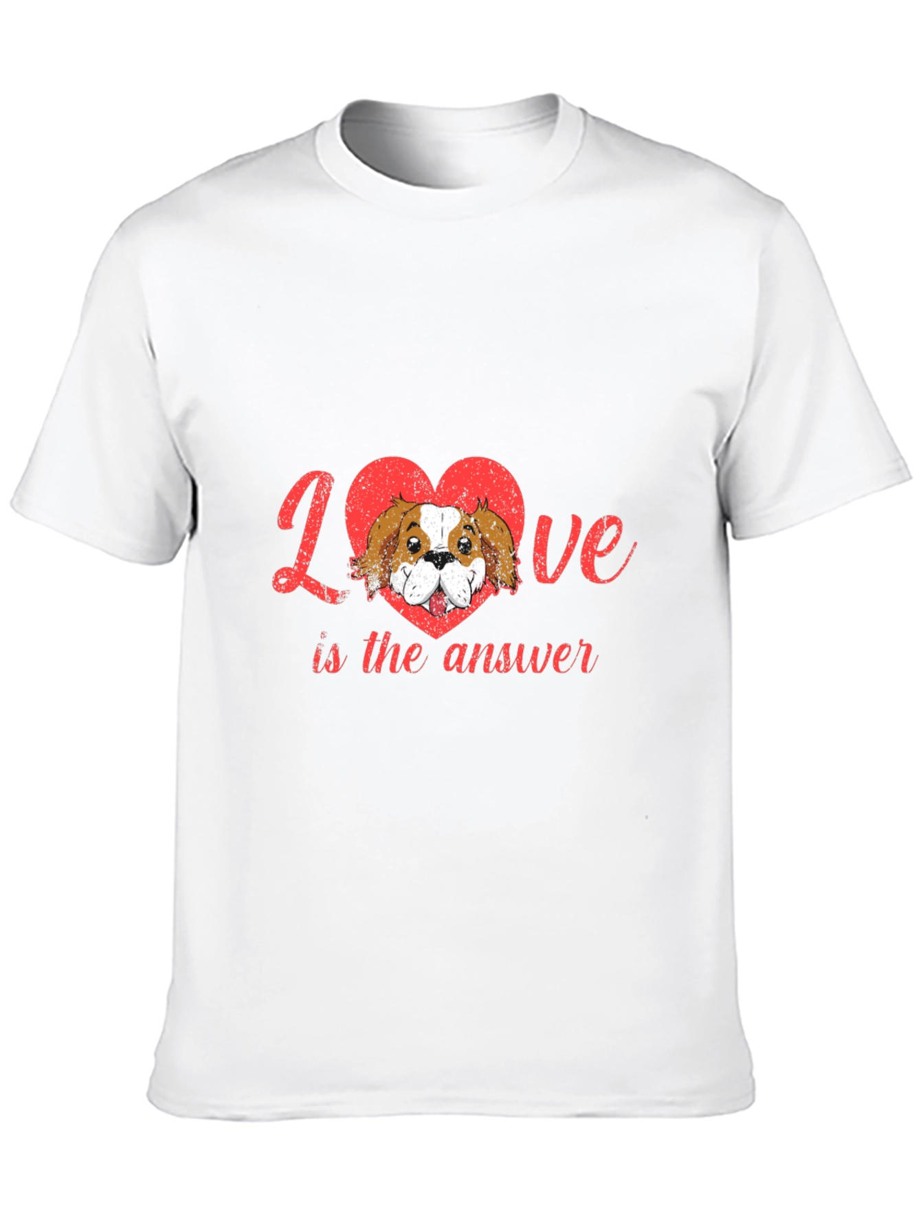 Love is the Answer Dog Heart Tee