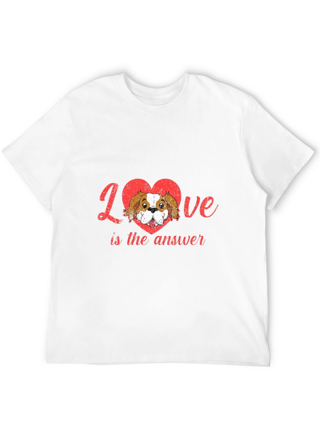 Love is the Answer Dog Heart Tee