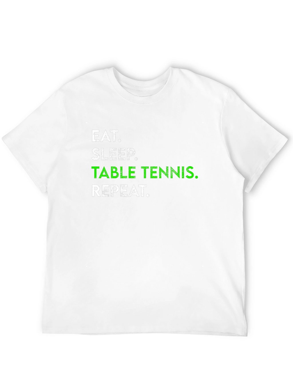 Eat Sleep Table Tennis Repeat Black T-Shirt