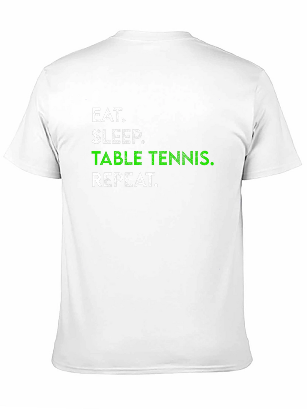 Eat Sleep Table Tennis Repeat Black T-Shirt