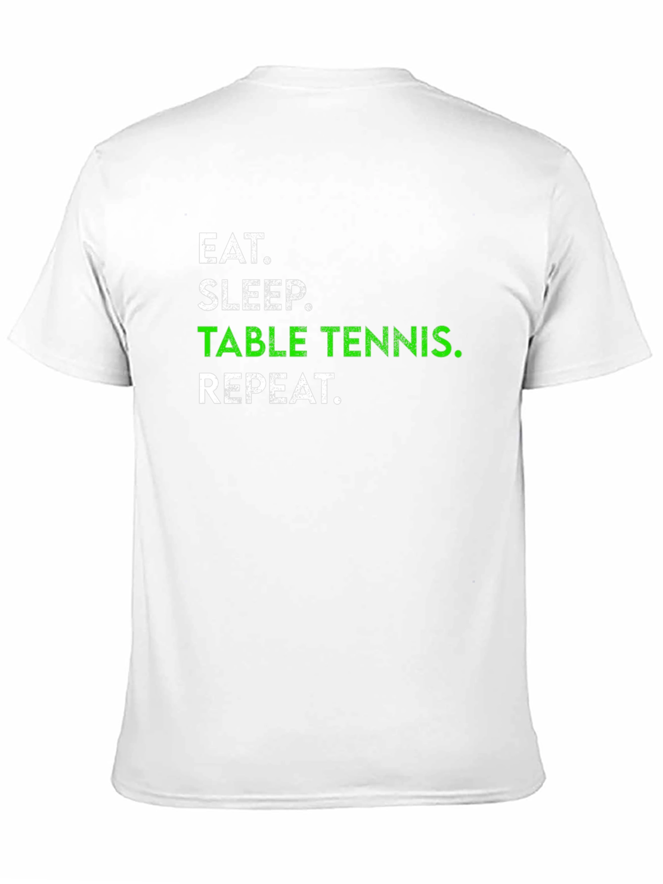 Eat Sleep Table Tennis Repeat Black T-Shirt