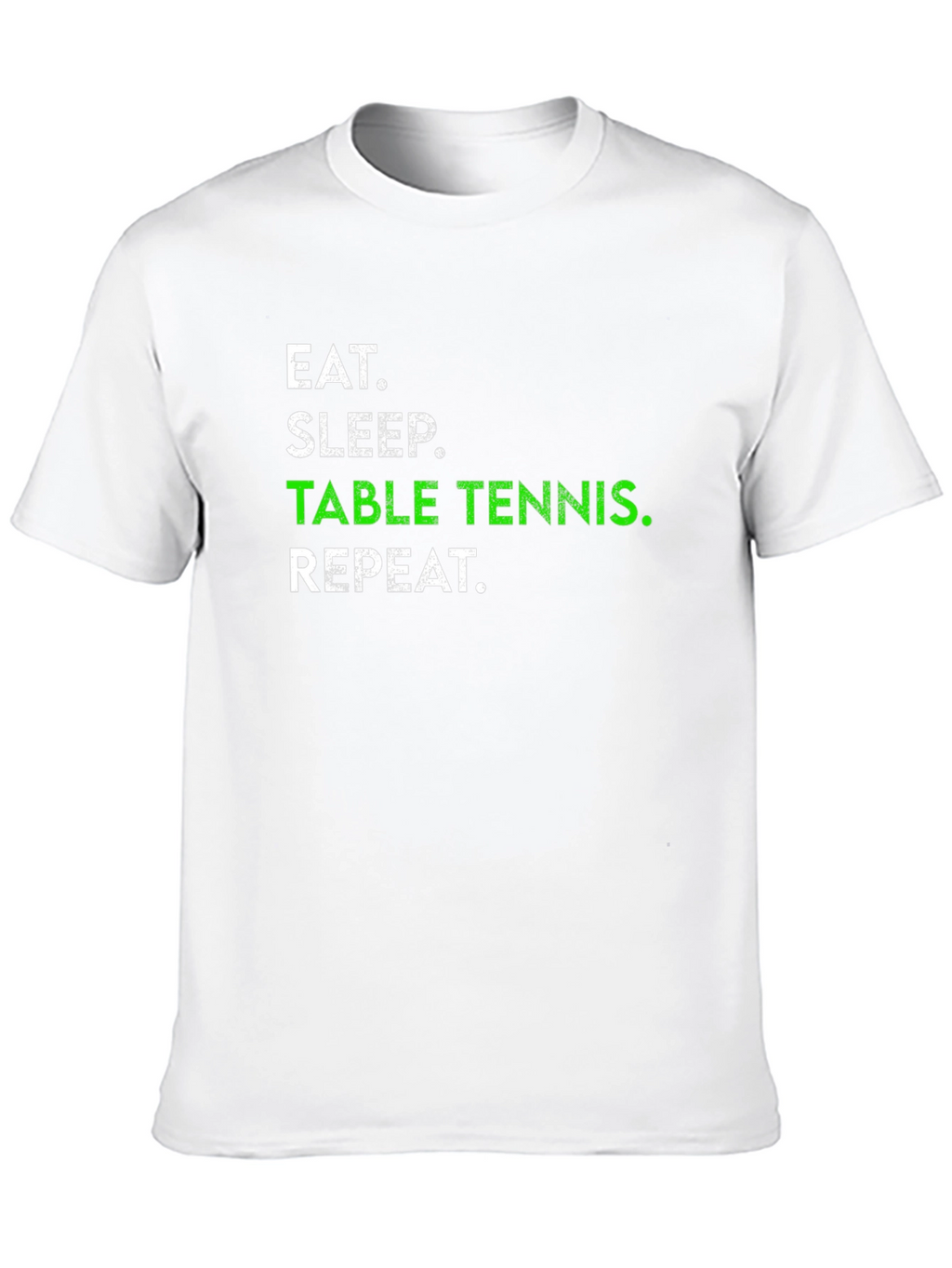 Eat Sleep Table Tennis Repeat Black T-Shirt