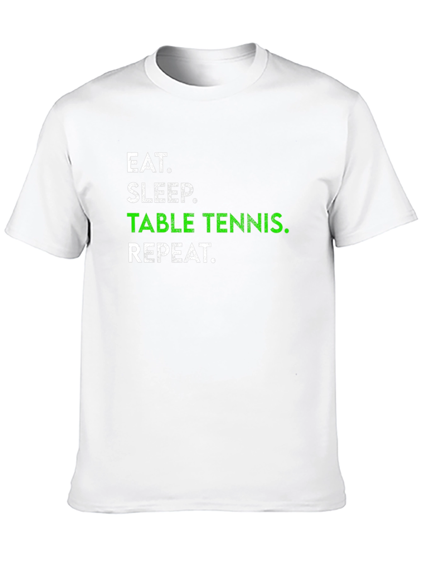 Eat Sleep Table Tennis Repeat Black T-Shirt