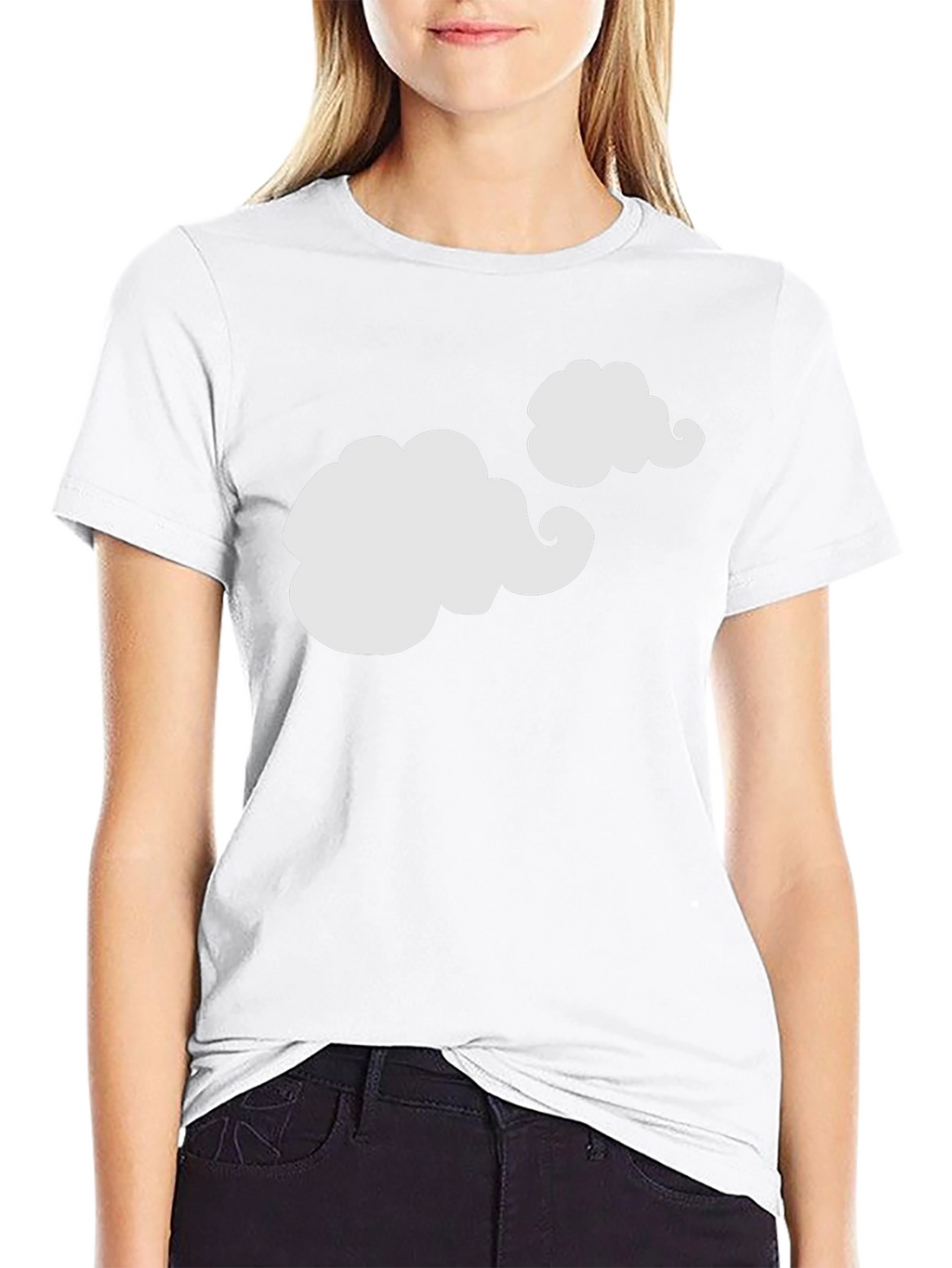 Funny Clouds Graphic Tee - Black T-Shirt