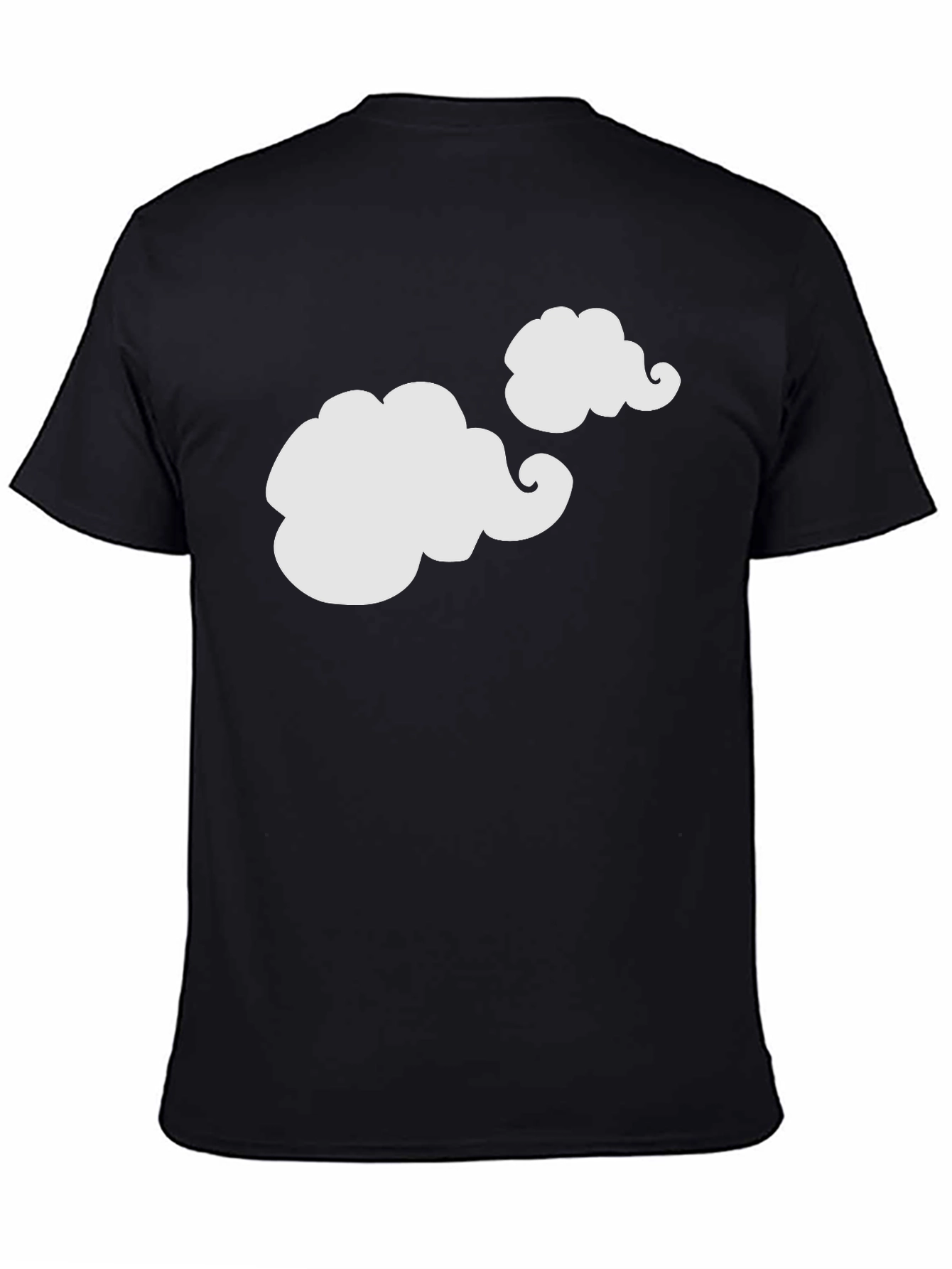 Funny Clouds Graphic Tee - Black T-Shirt