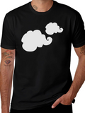 Funny Clouds Graphic Tee - Black T-Shirt