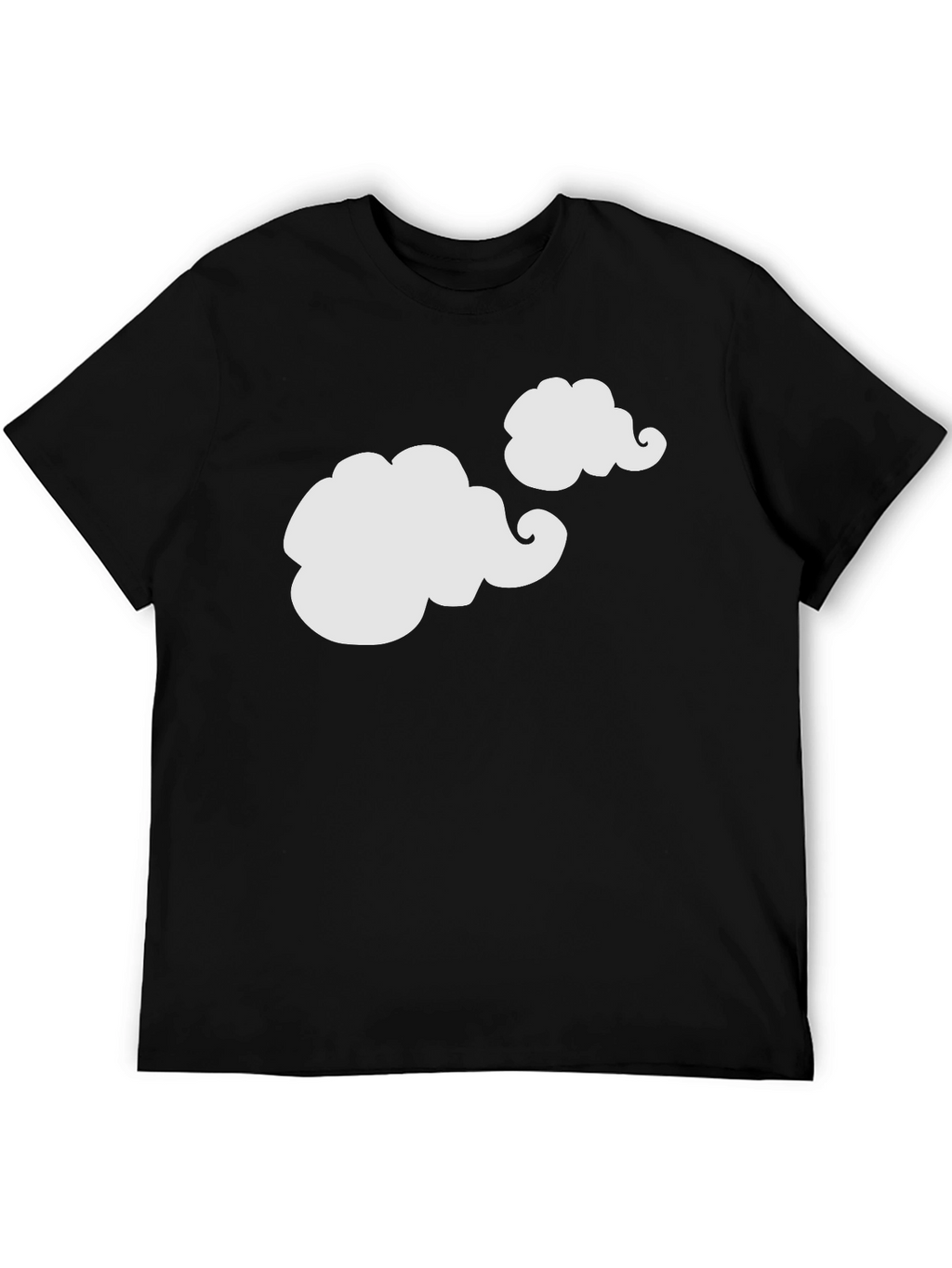 Funny Clouds Graphic Tee - Black T-Shirt