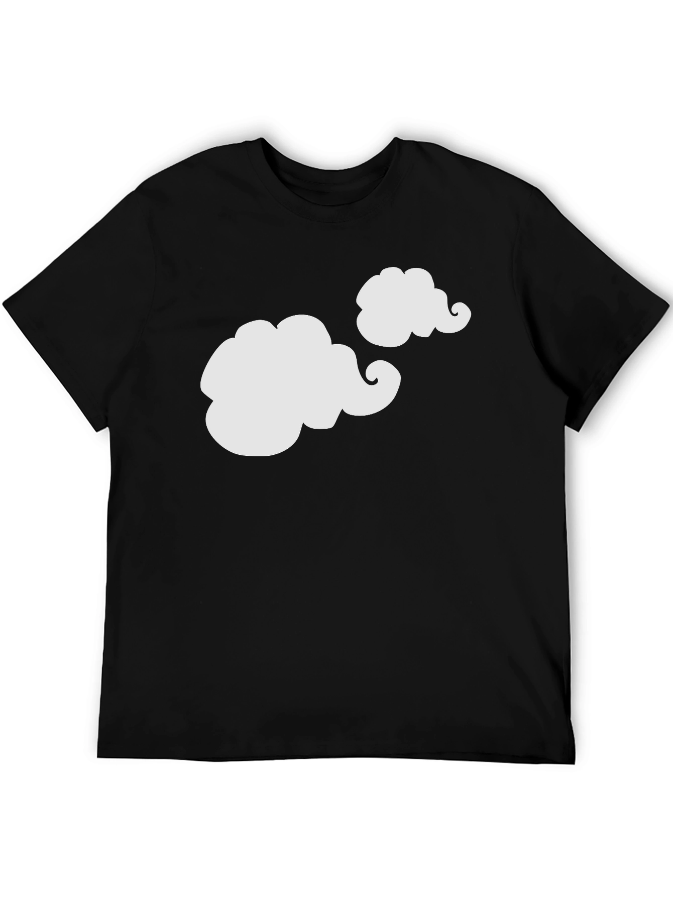 Funny Clouds Graphic Tee - Black T-Shirt