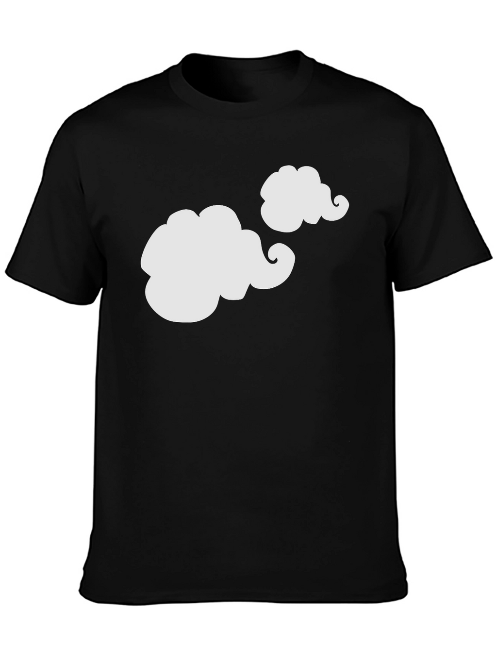 Funny Clouds Graphic Tee - Black T-Shirt