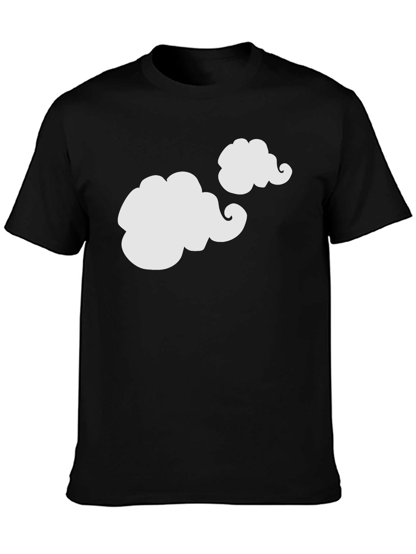 Funny Clouds Graphic Tee - Black T-Shirt