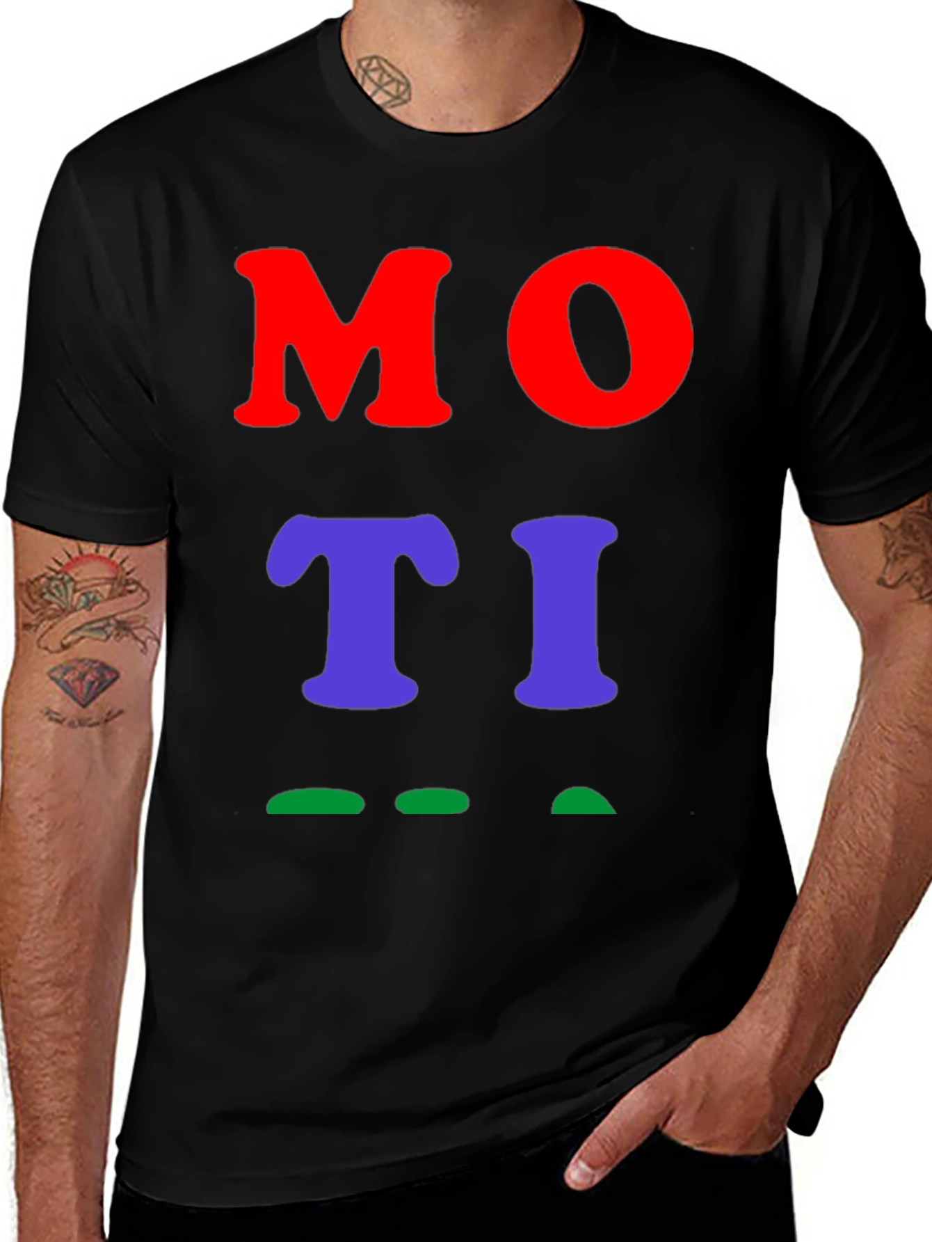MOTI Black Graphic Tee