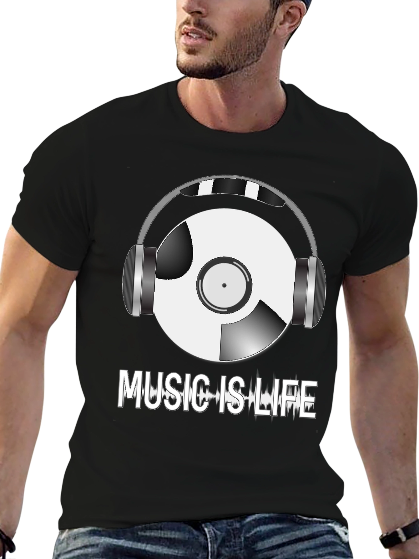 Music is Life Graphic T-Shirt