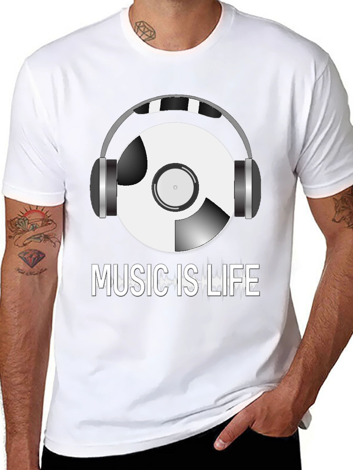 Music is Life Graphic T-Shirt
