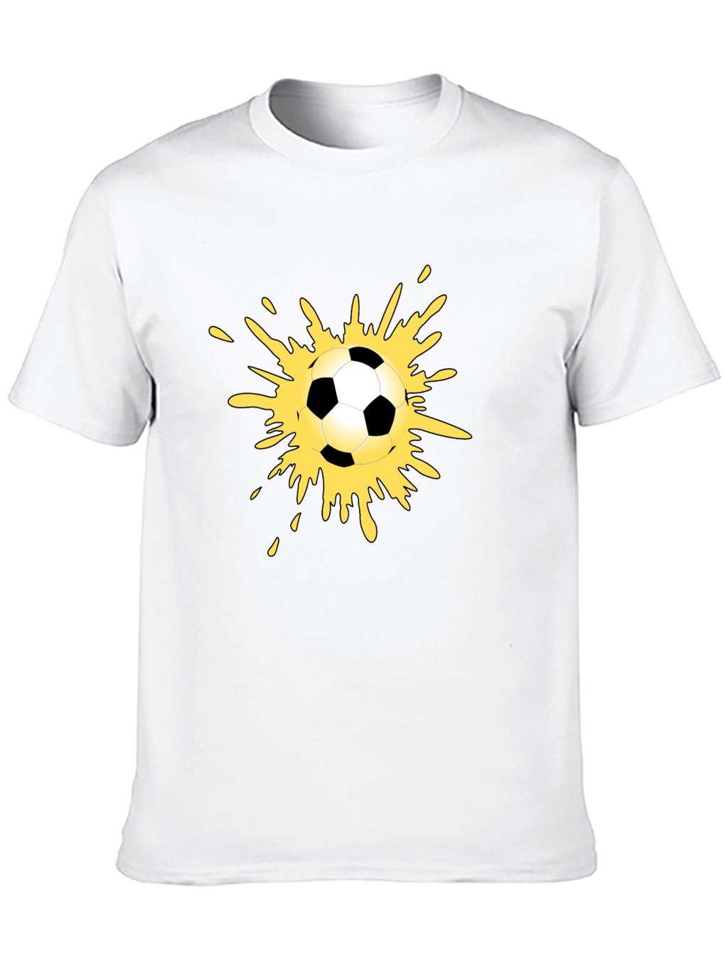 Soccer Splash Tee - Black Graphic T-Shirt