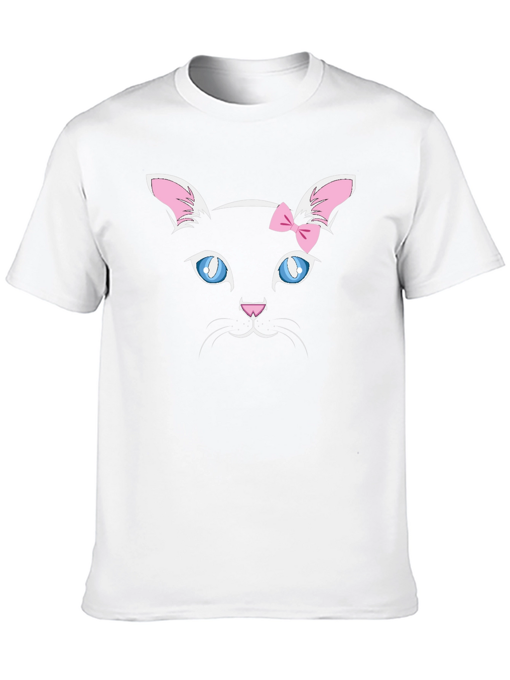 Cute Cat Face T-Shirt - Whimsical Design