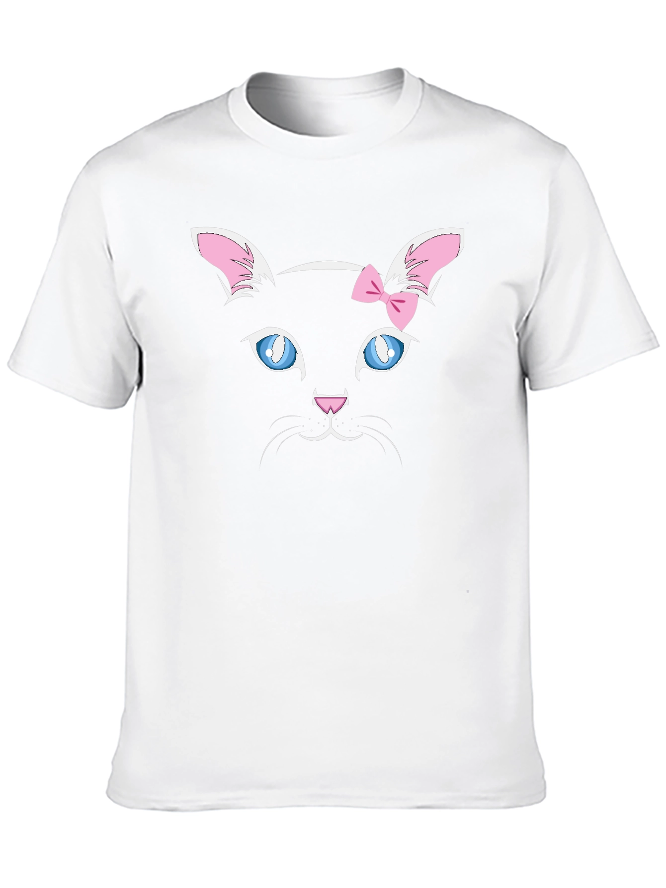 Cute Cat Face T-Shirt - Whimsical Design
