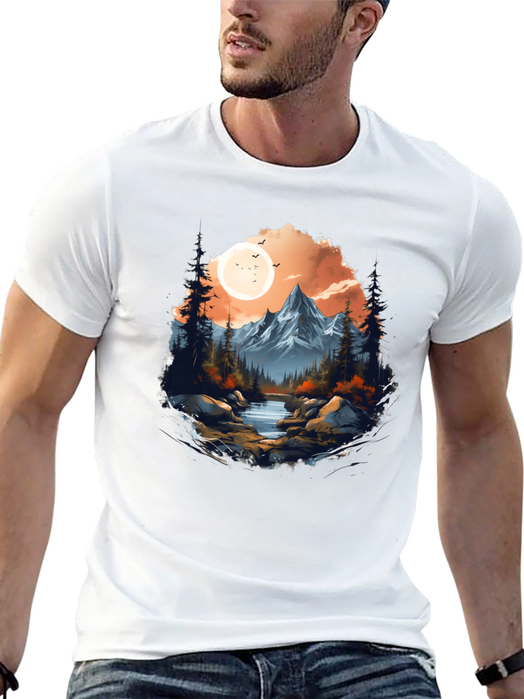 Mountain Landscape Graphic Tee