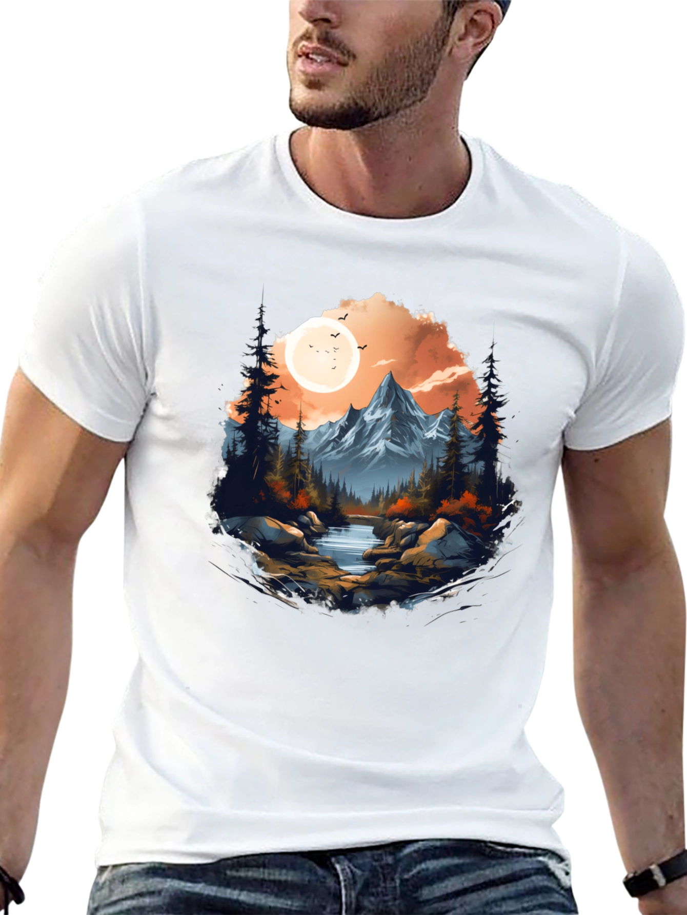 Mountain Landscape Graphic Tee