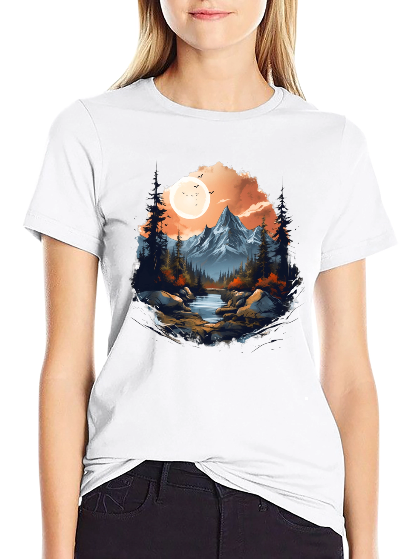 Mountain Landscape Graphic Tee
