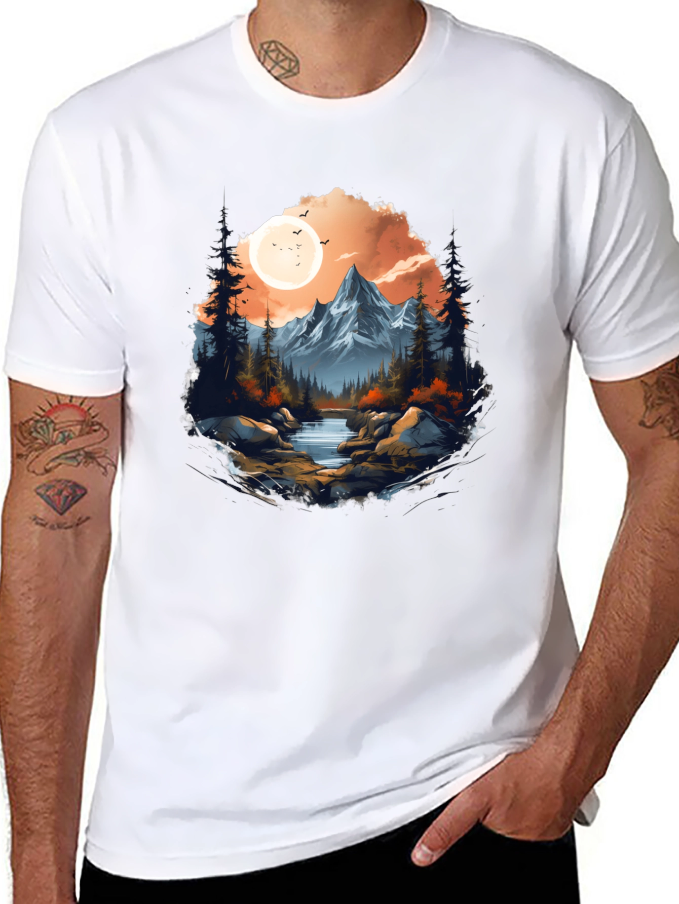 Mountain Landscape Graphic Tee