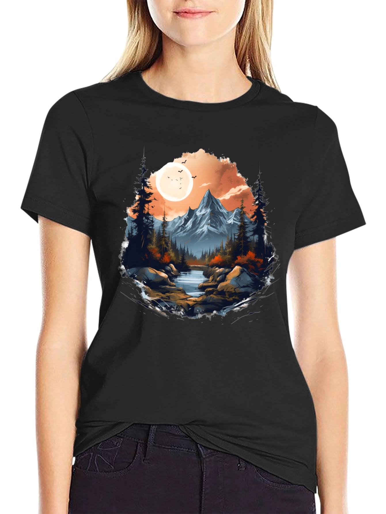 Mountain Landscape Graphic Tee