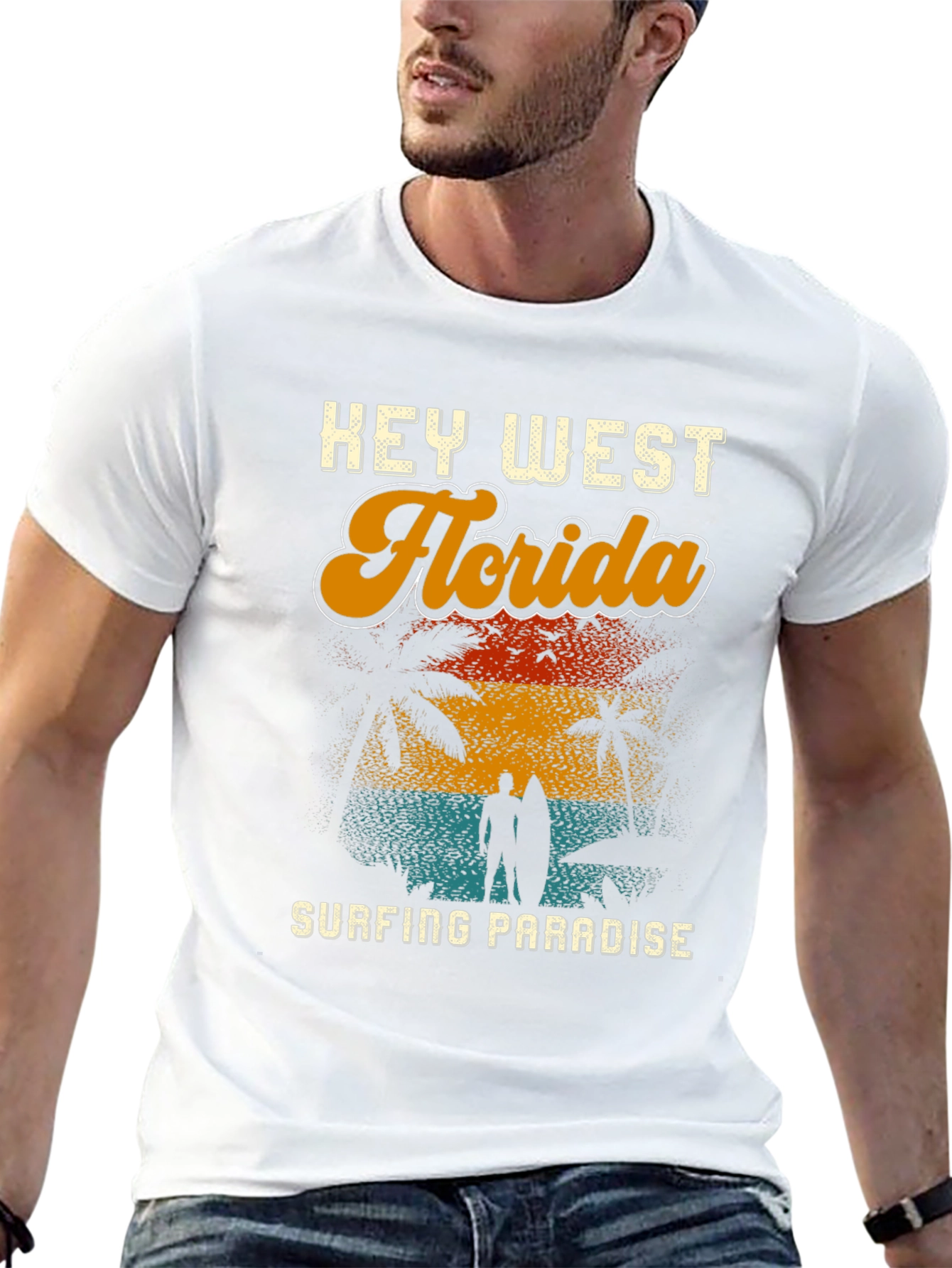 Key West Florida Surfing Paradise T-Shirt