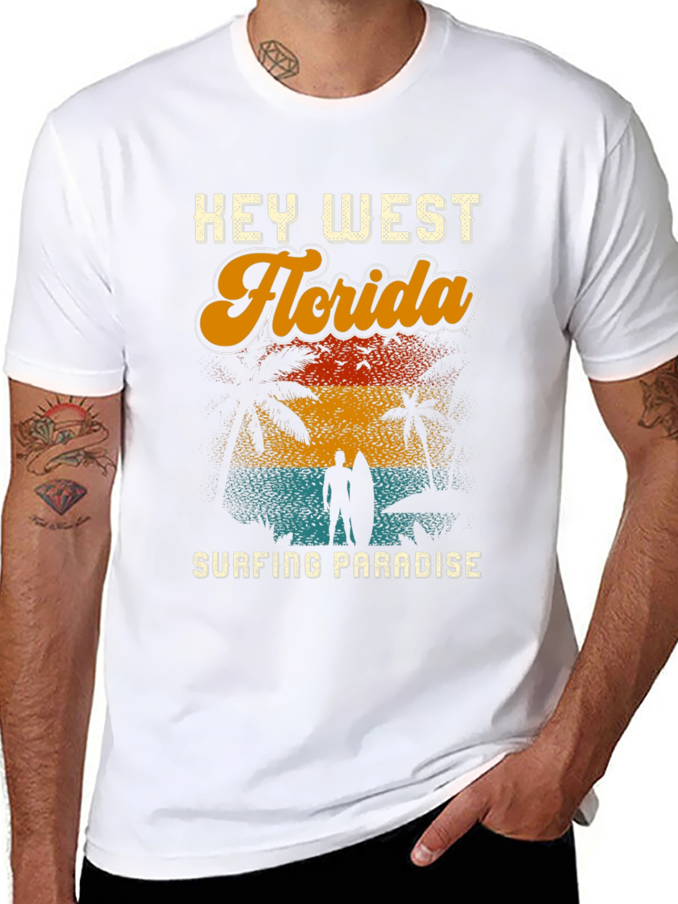 Key West Florida Surfing Paradise T-Shirt