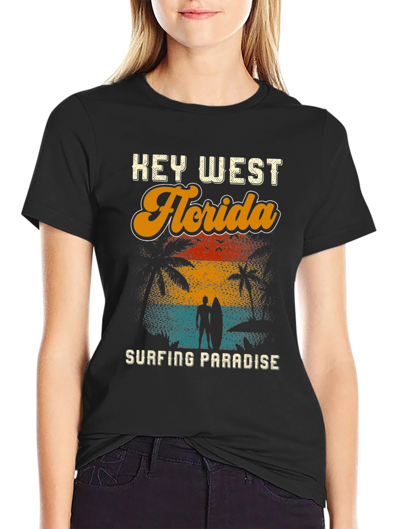 Key West Florida Surfing Paradise T-Shirt