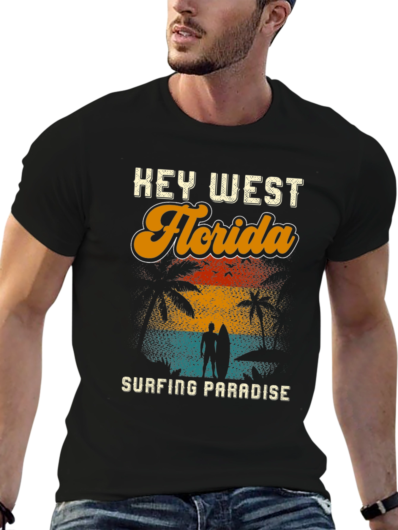 Key West Florida Surfing Paradise T-Shirt