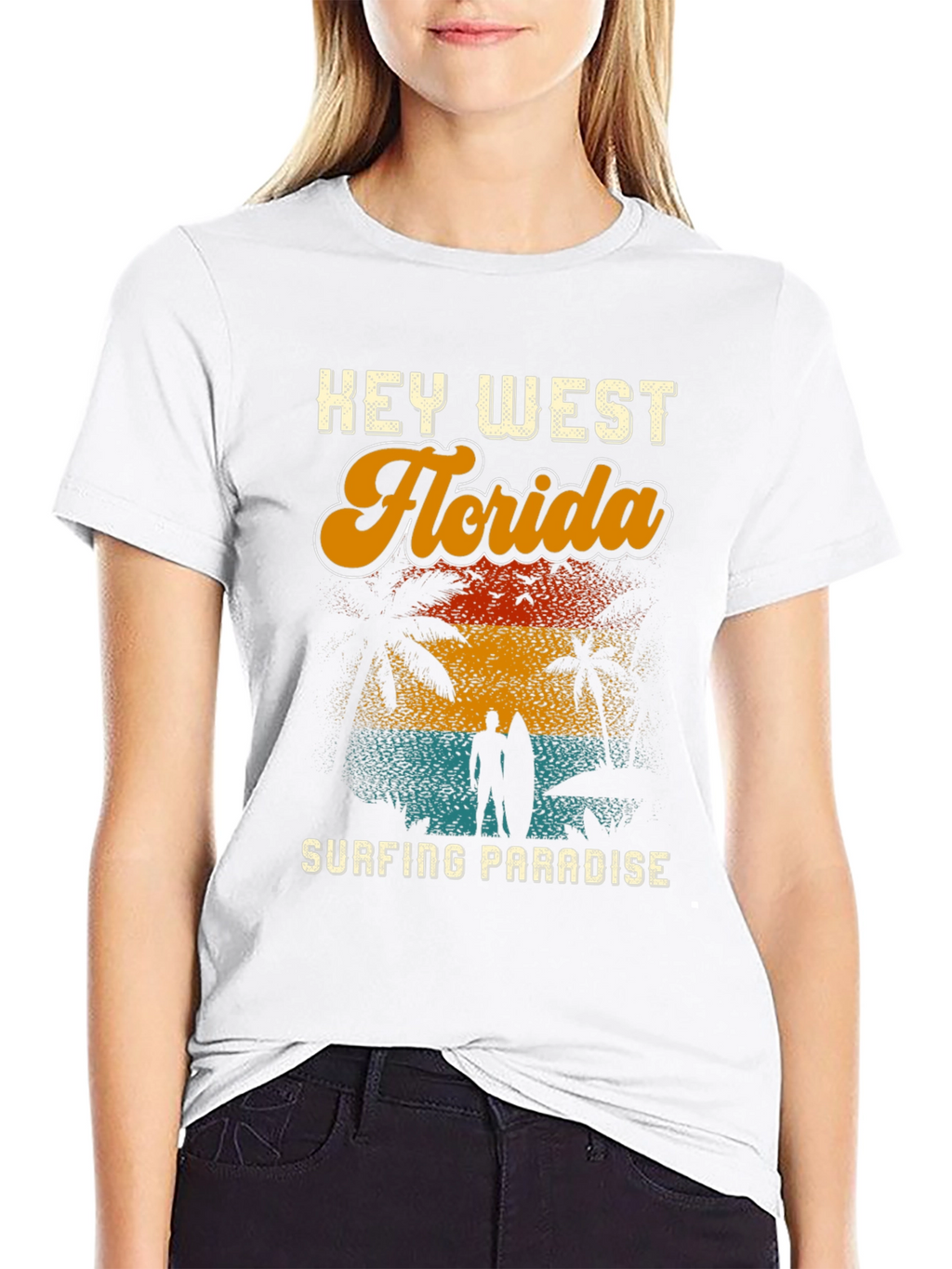 Key West Florida Surfing Paradise T-Shirt