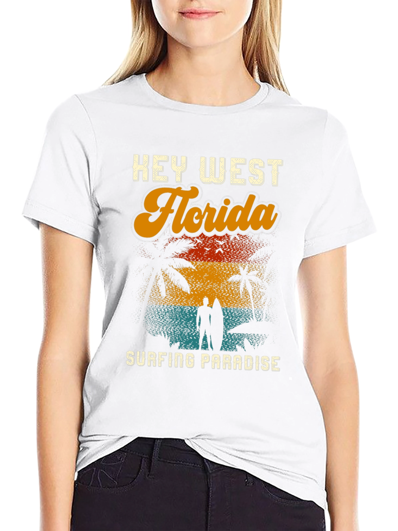 Key West Florida Surfing Paradise T-Shirt
