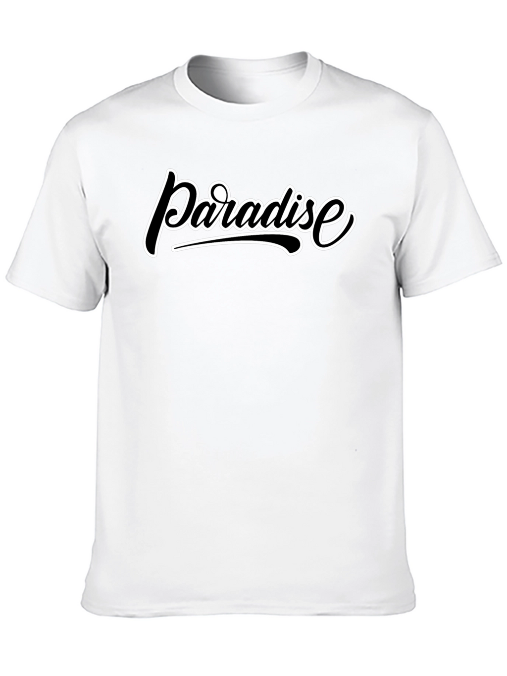 Paradise Graphic Print Black T-Shirt
