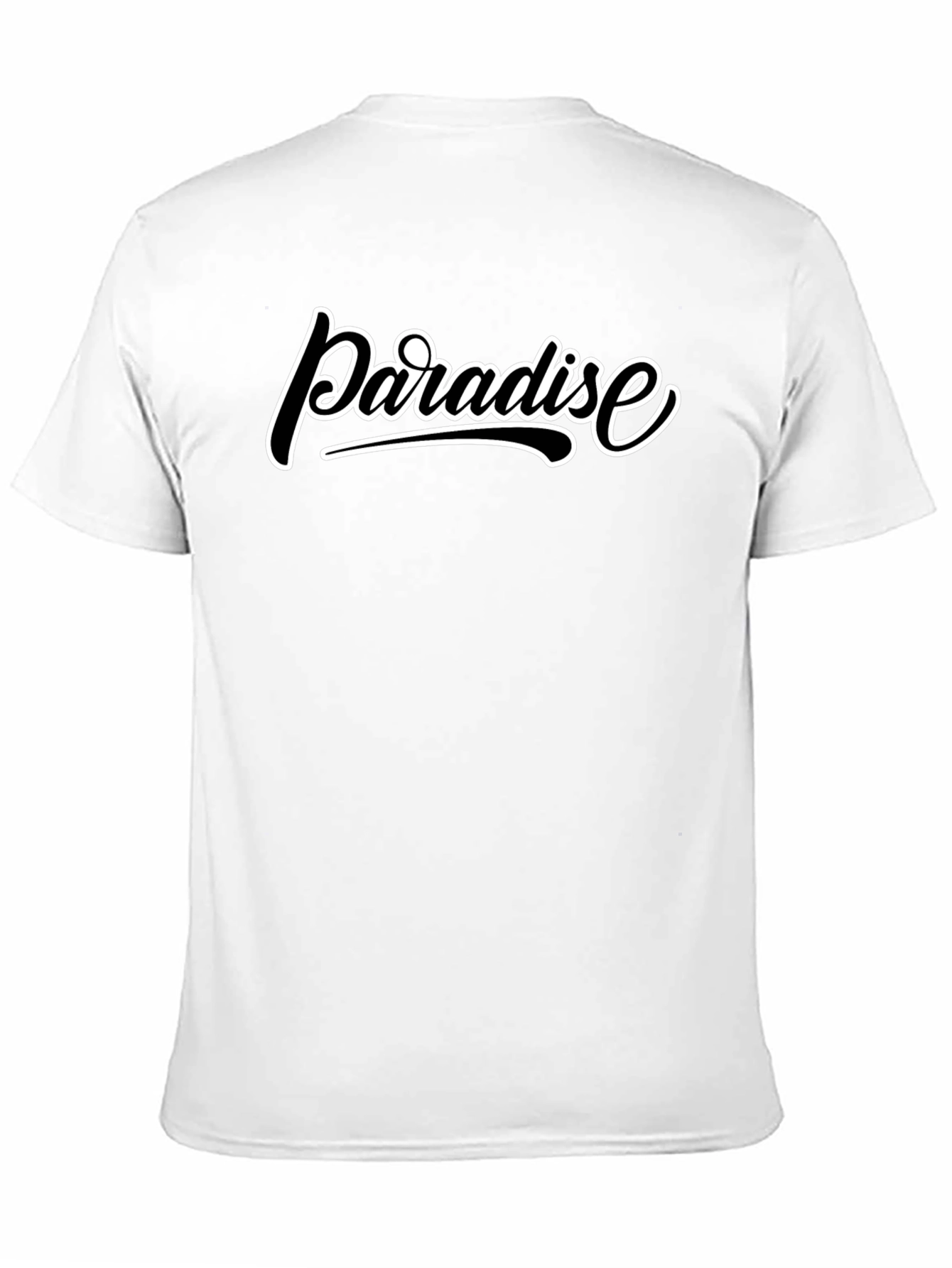 Paradise Graphic Print Black T-Shirt