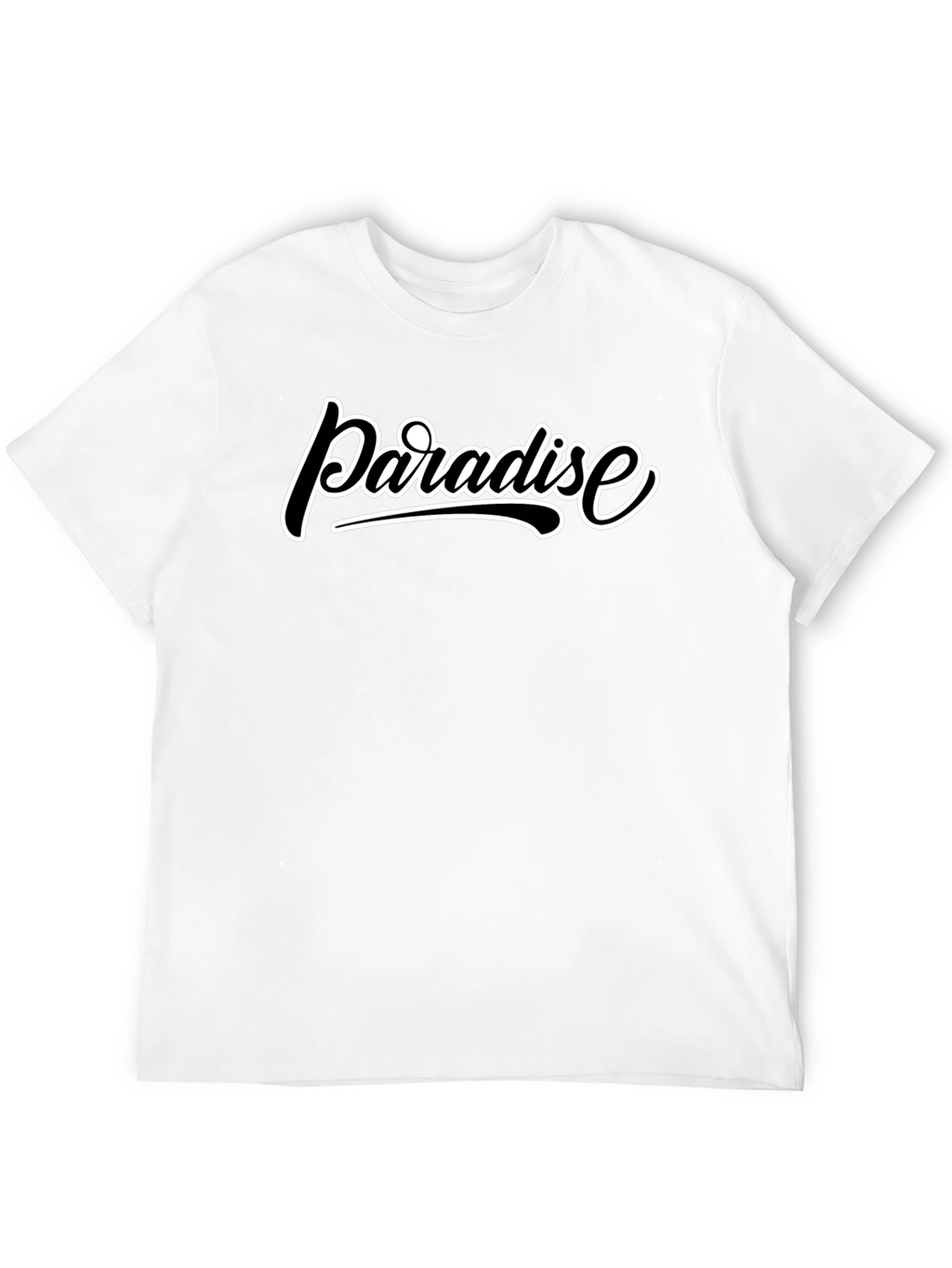 Paradise Graphic Print Black T-Shirt