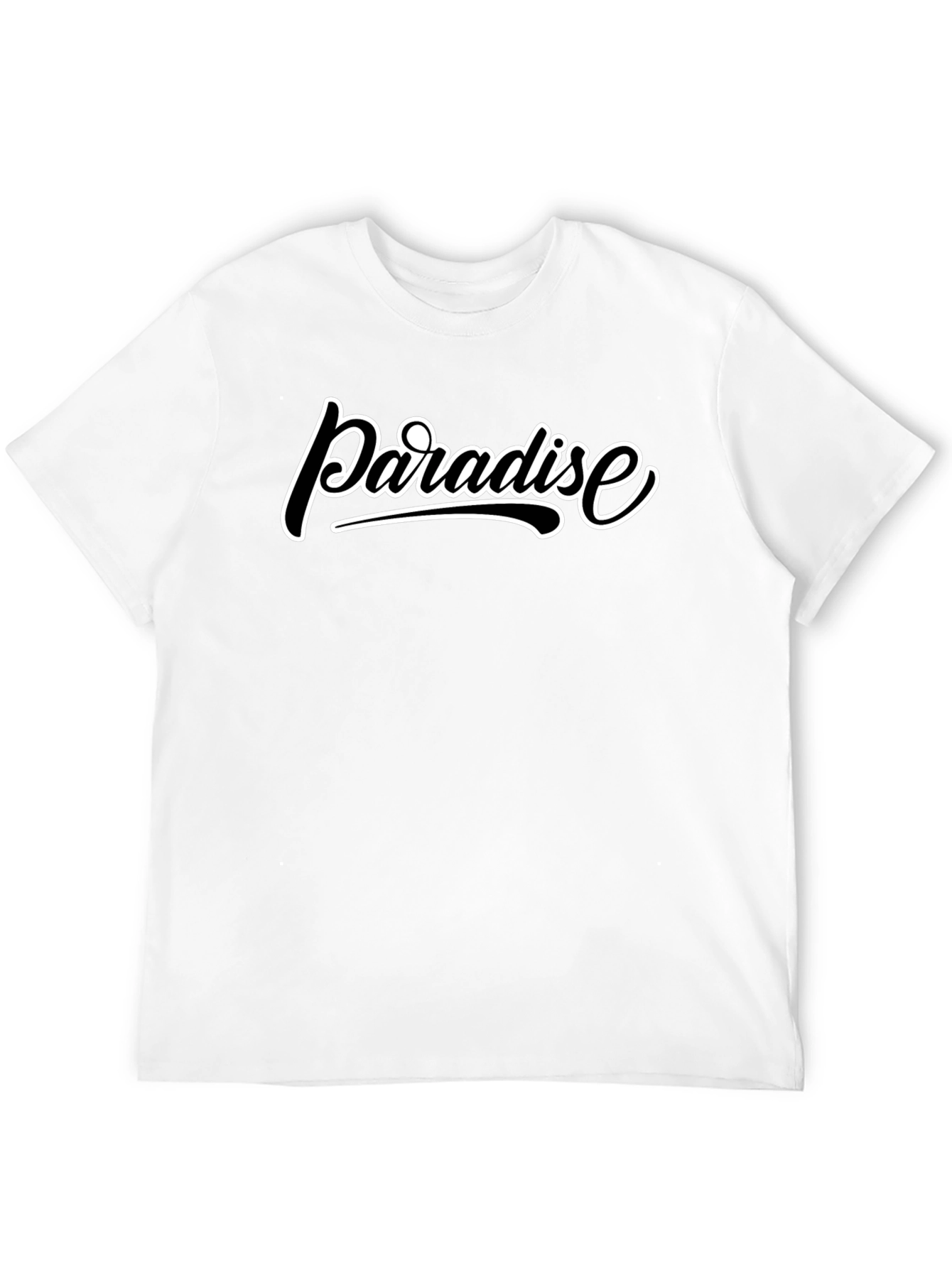Paradise Graphic Print Black T-Shirt