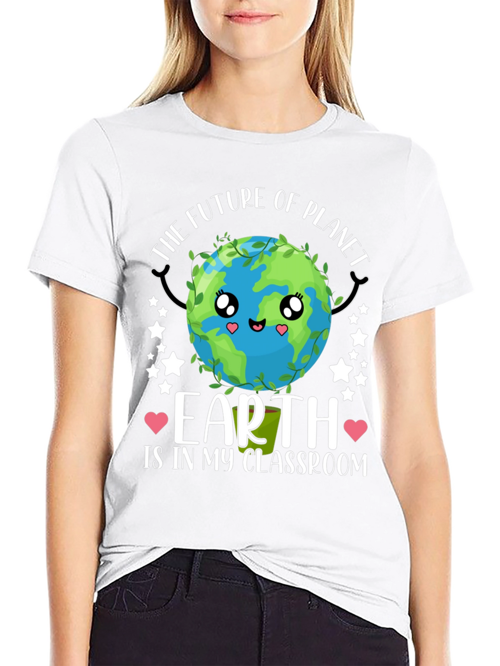 Earth Day T-Shirt: Future of Planet Classroom Tee