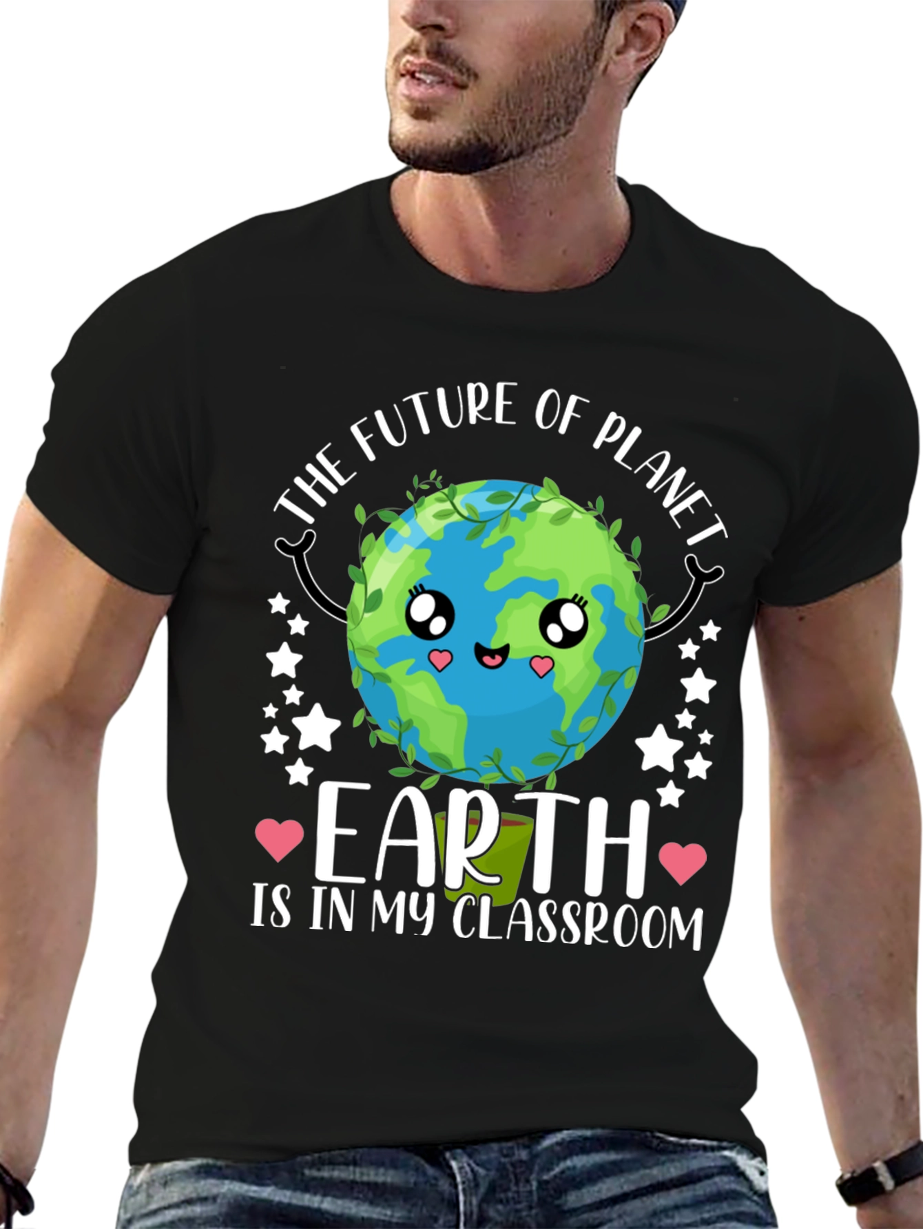 Earth Day T-Shirt: Future of Planet Classroom Tee