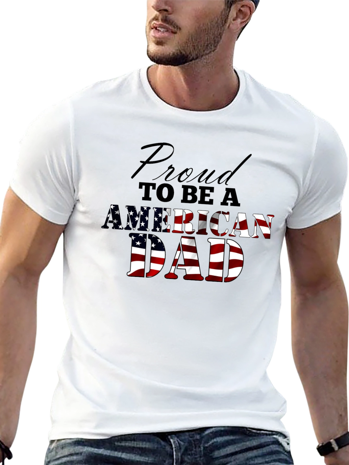 Proud American Dad Graphic Tee