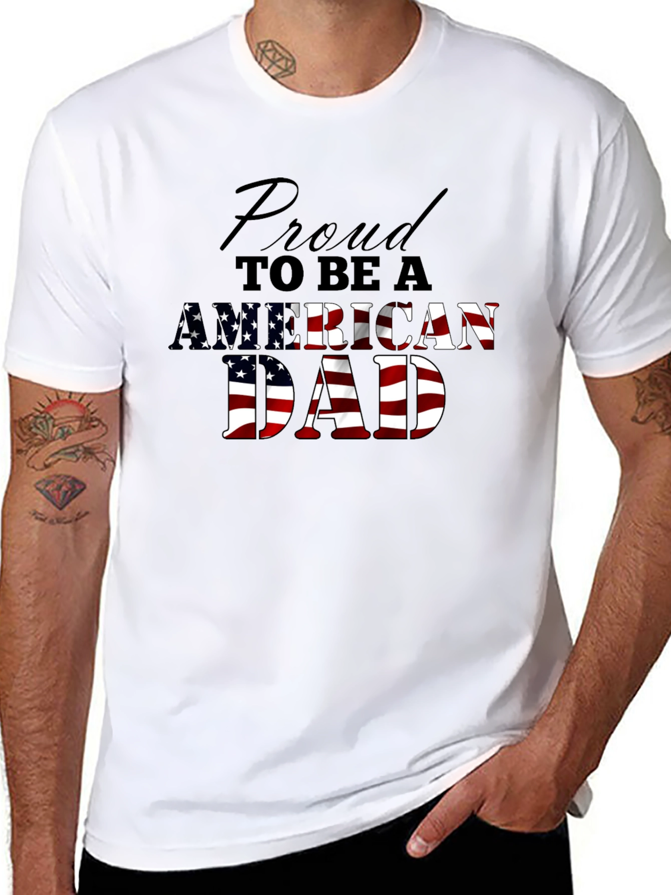 Proud American Dad Graphic Tee