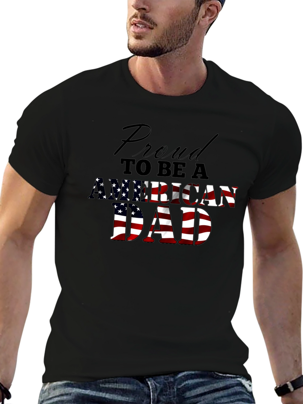 Proud American Dad Graphic Tee
