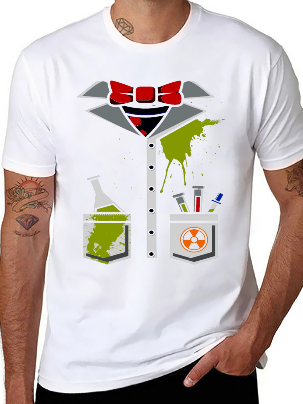 Mad Scientist Costume T-Shirt - Halloween