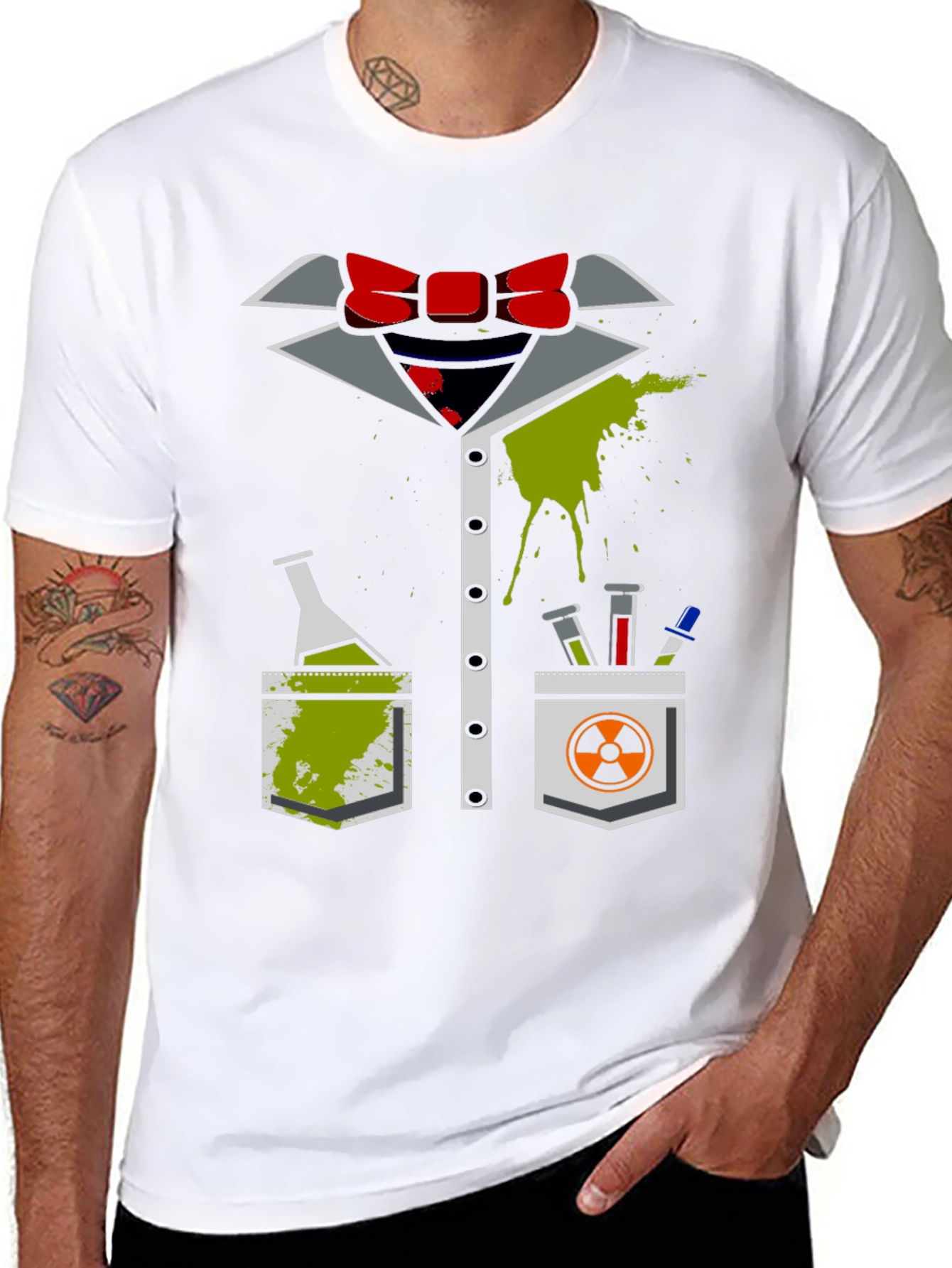Mad Scientist Costume T-Shirt - Halloween